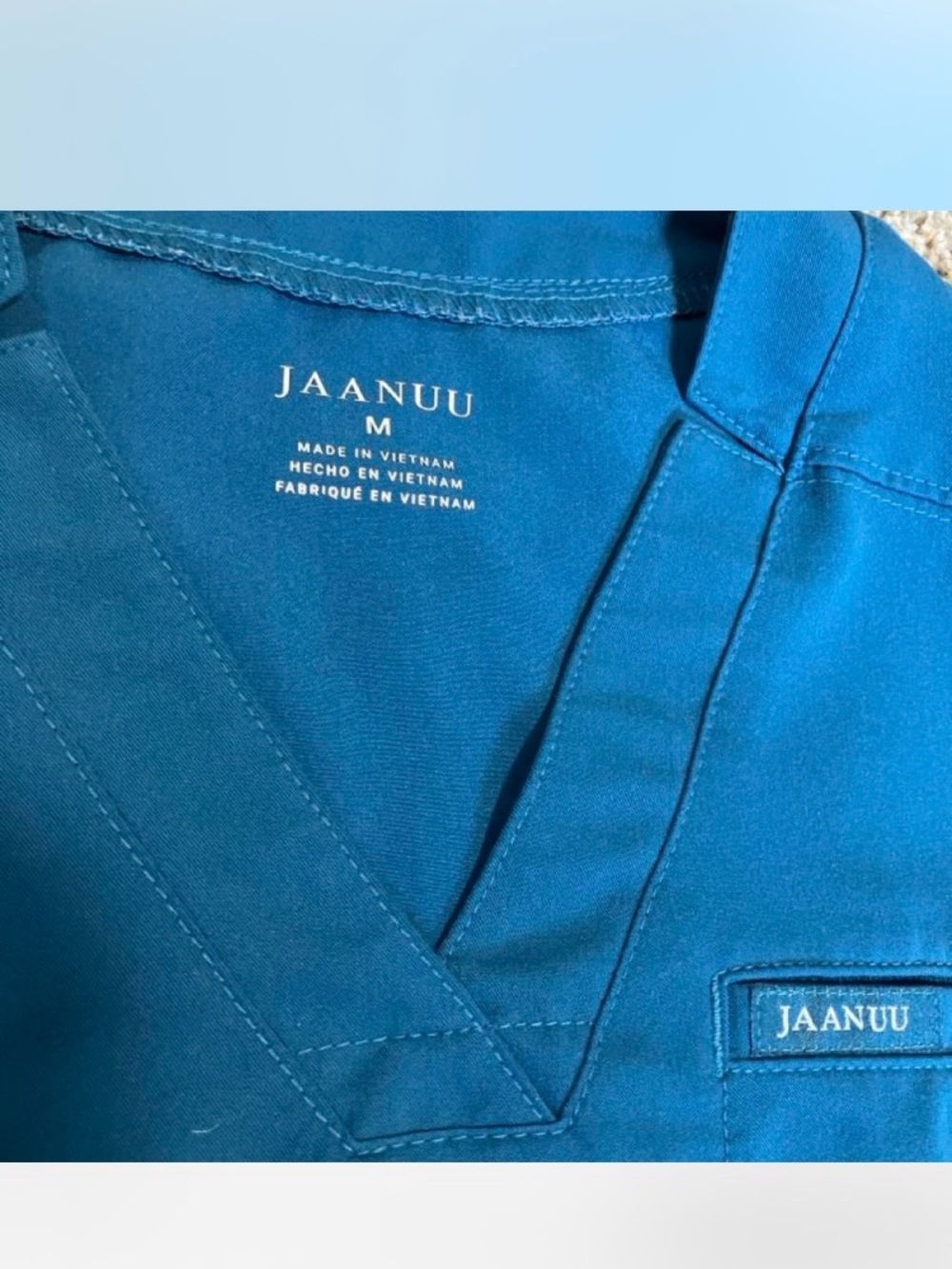 Jaanuu Scrub Set Teal Blue Medical Size Medium